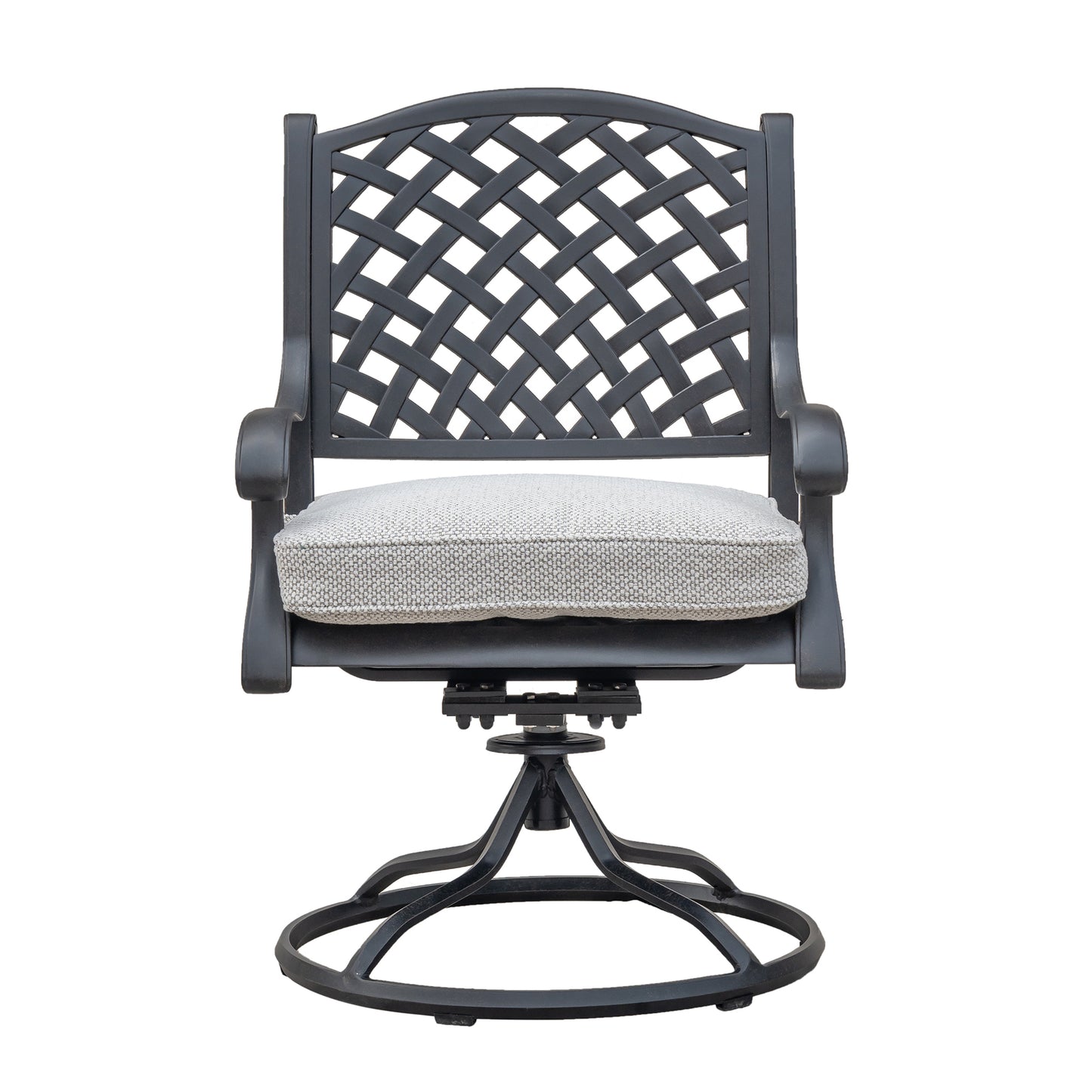 Kowa Outdoor Dining Swivel Rockers with Cushions (Set of 2)