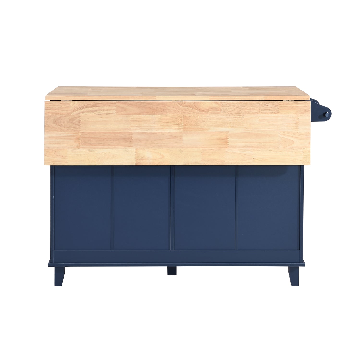 TOPMAX Kitchen Island Set with 2 Seatings - Blue