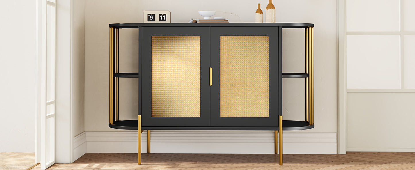 Amari 2- Rattan Door - Black