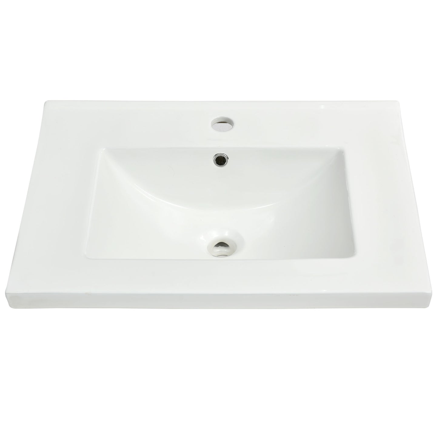 Freestanding Bathroom Vanity Cabinet with Ceramic Basin Sink