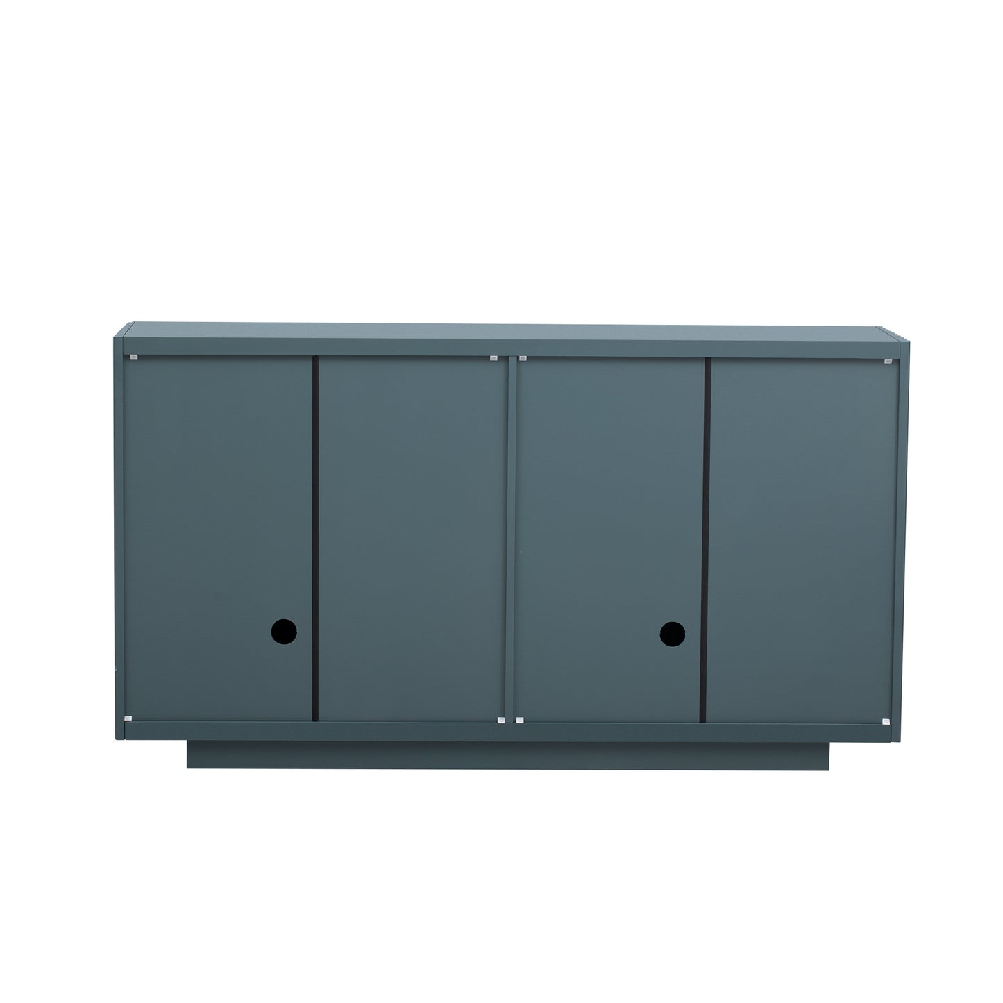 Lyons 4 Wavy Doors Ample Storage Space Sideboar - Teal