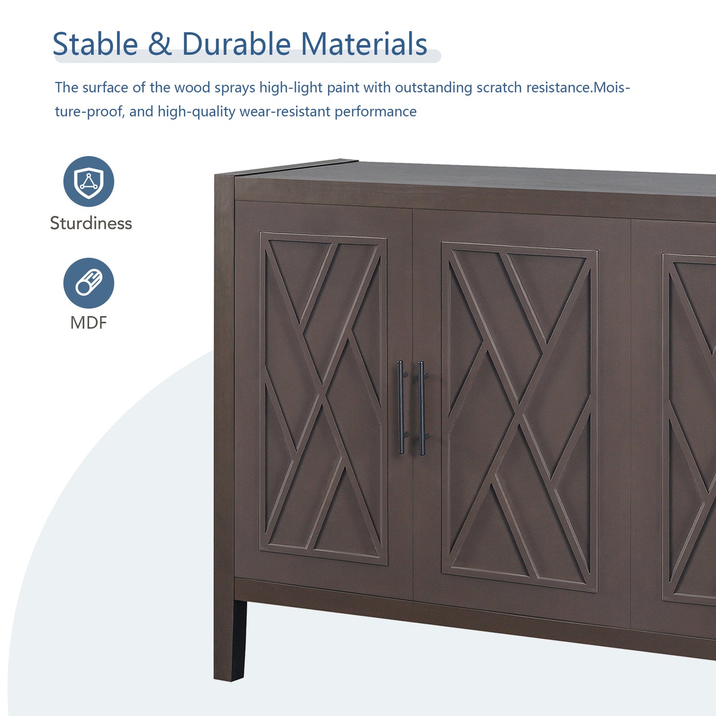 Hope Sideboard Storage Cabinet - Coffee