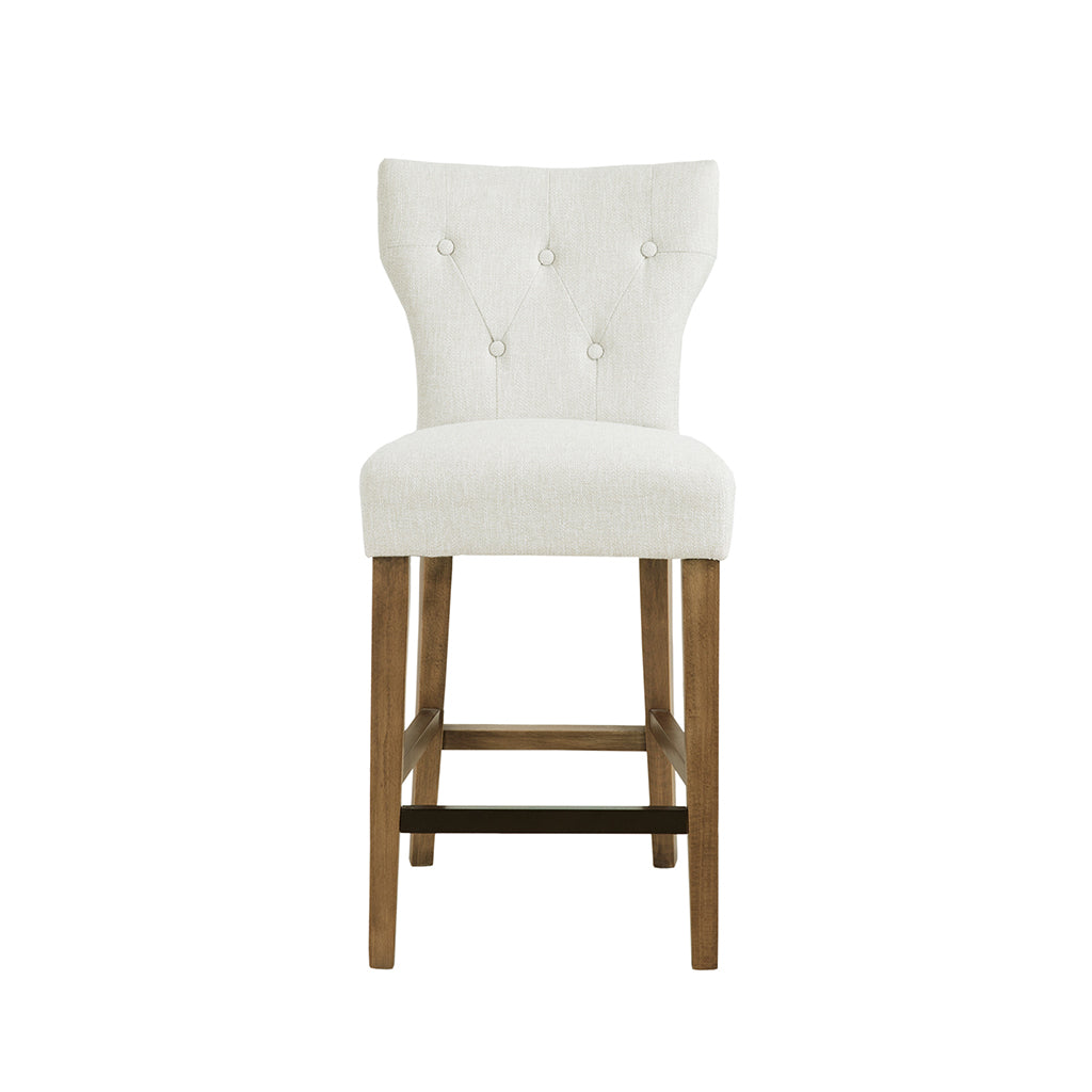 Eliga Tufted Back Counter Stool - Cream