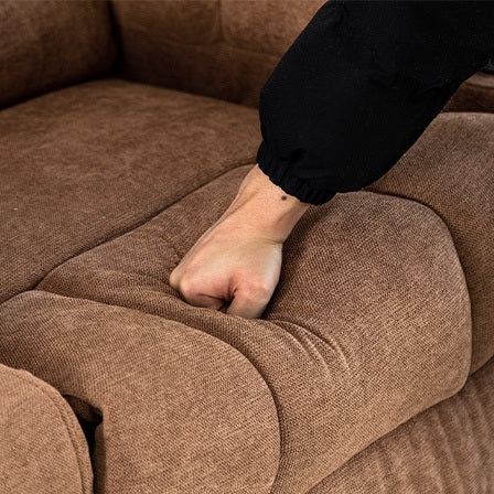Perkins Power Recliner with Heat and Massage - Brown