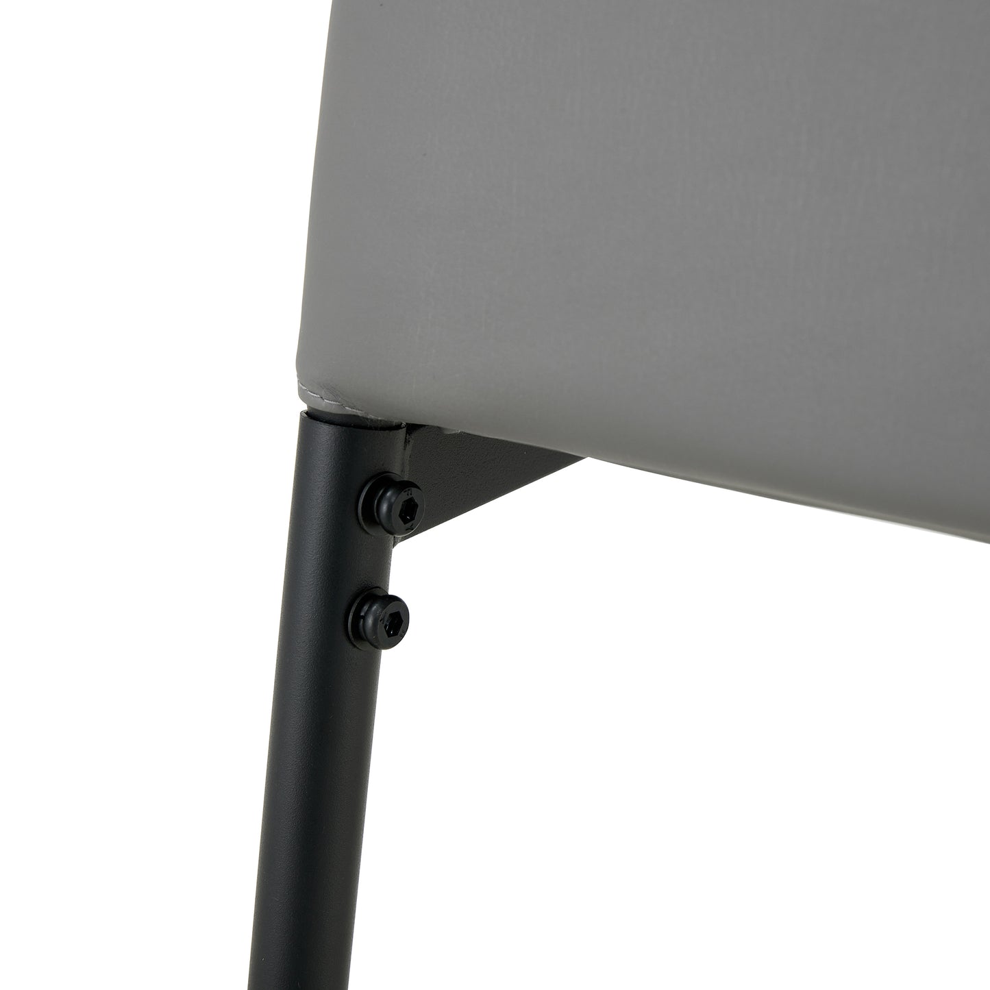 Wester Dining Chairs with Metal Leg (Set of 4) - Gray