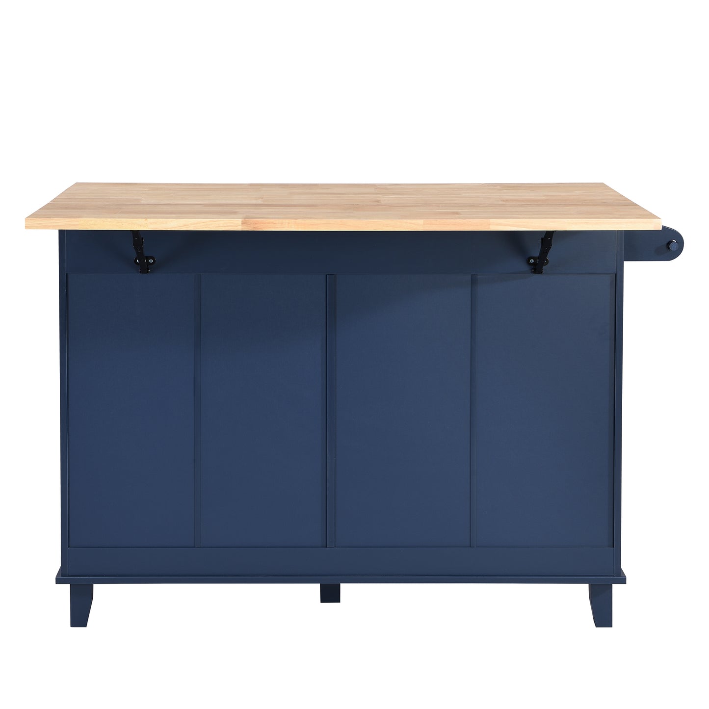 TOPMAX Kitchen Island Set with 2 Seatings - Blue