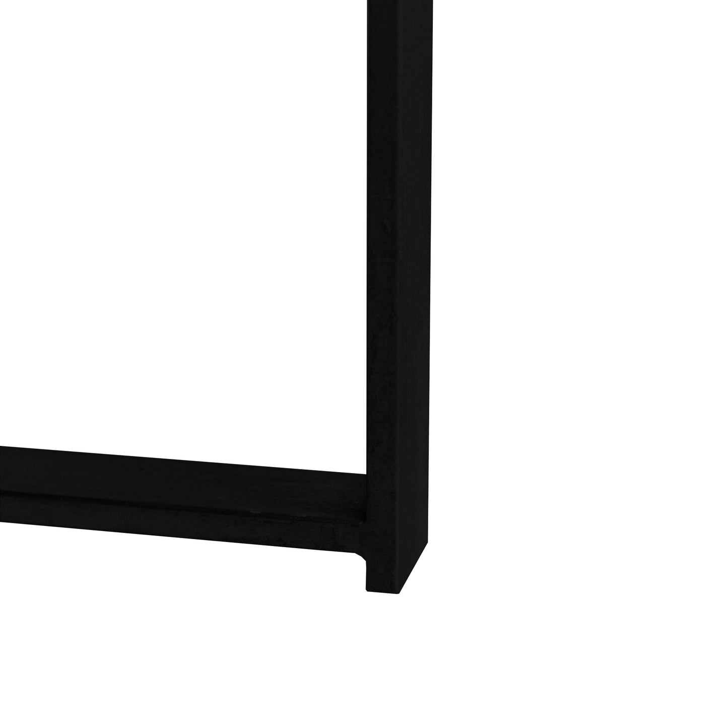 Fir Wood Table Top 31.29" Coffee Table - Black