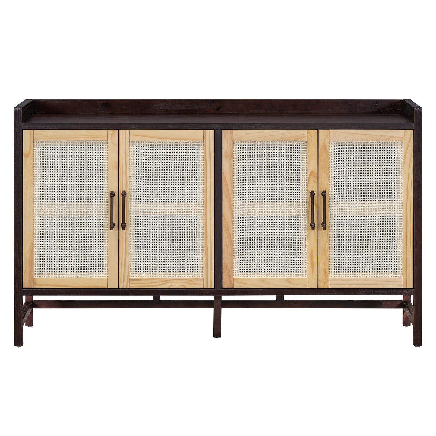 Hana Rattan Doors Sideboard Buffet - Walnut