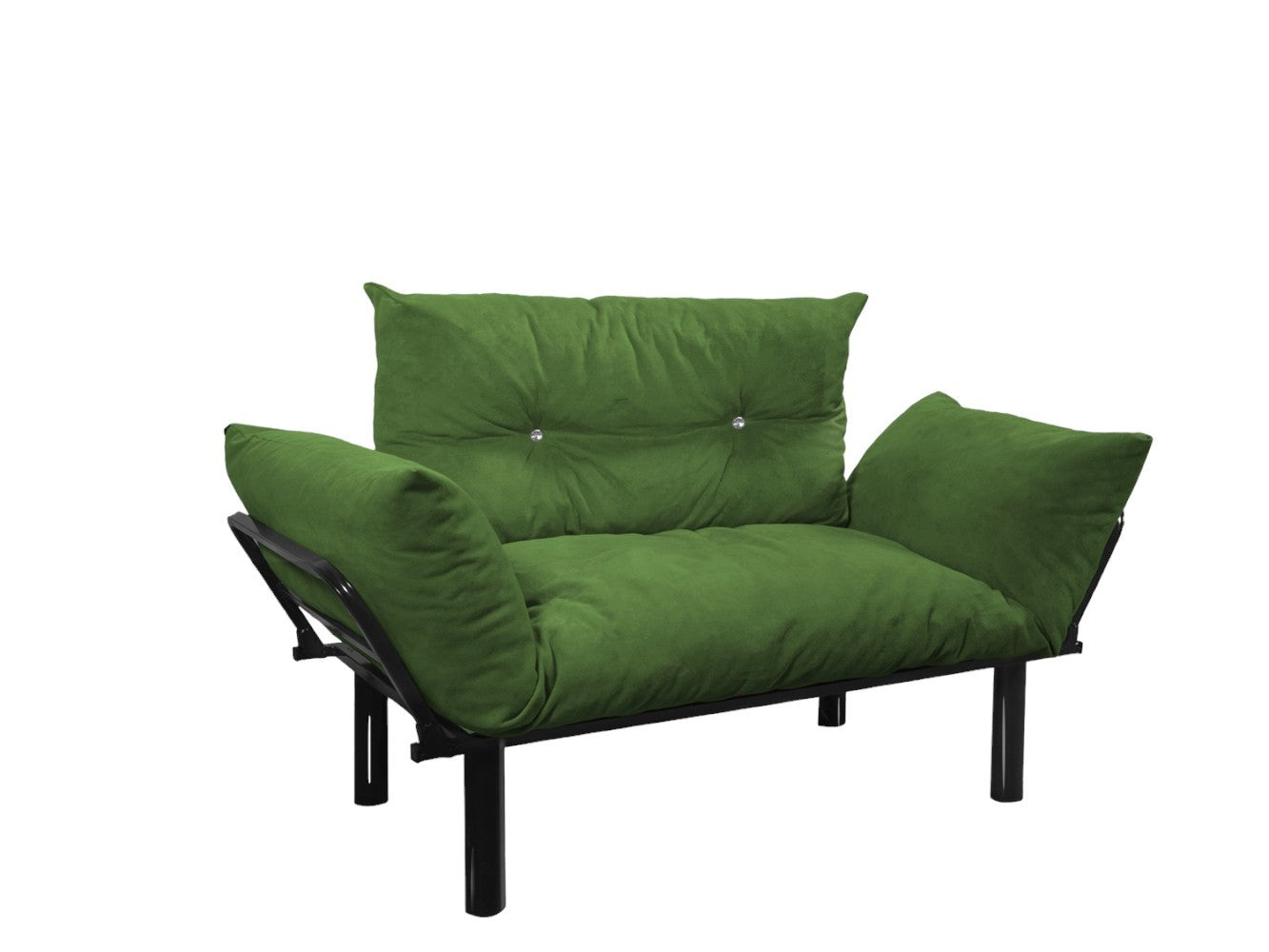 Ada Futon Loveseat - Green