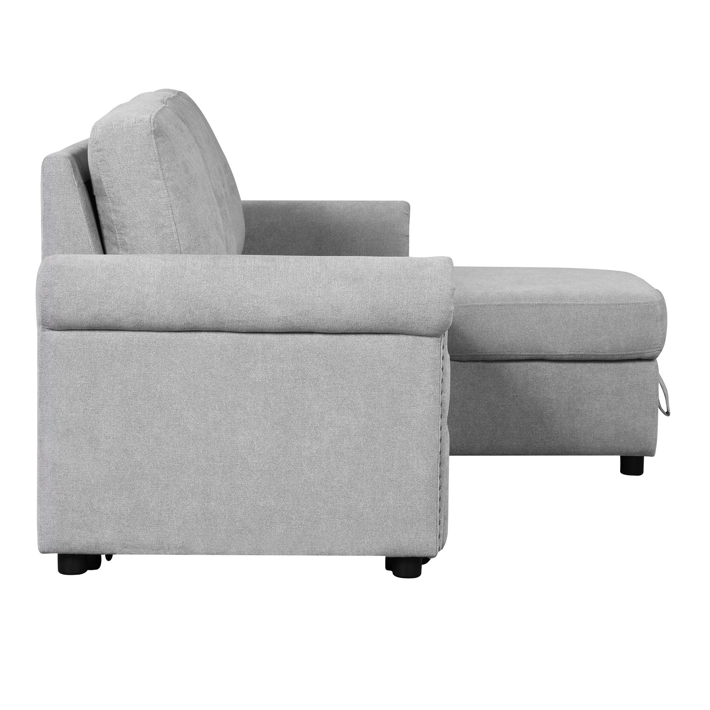 Otto Convertible Sleeper Sofa Bed W Storage - Gray