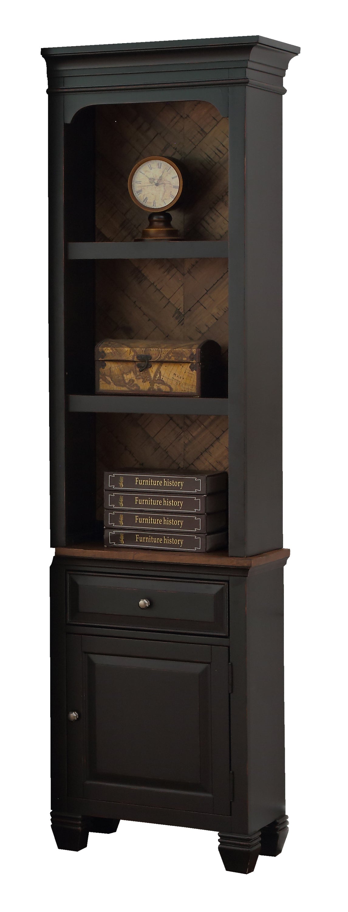 Brighton Right Bookshelf Pier - Black