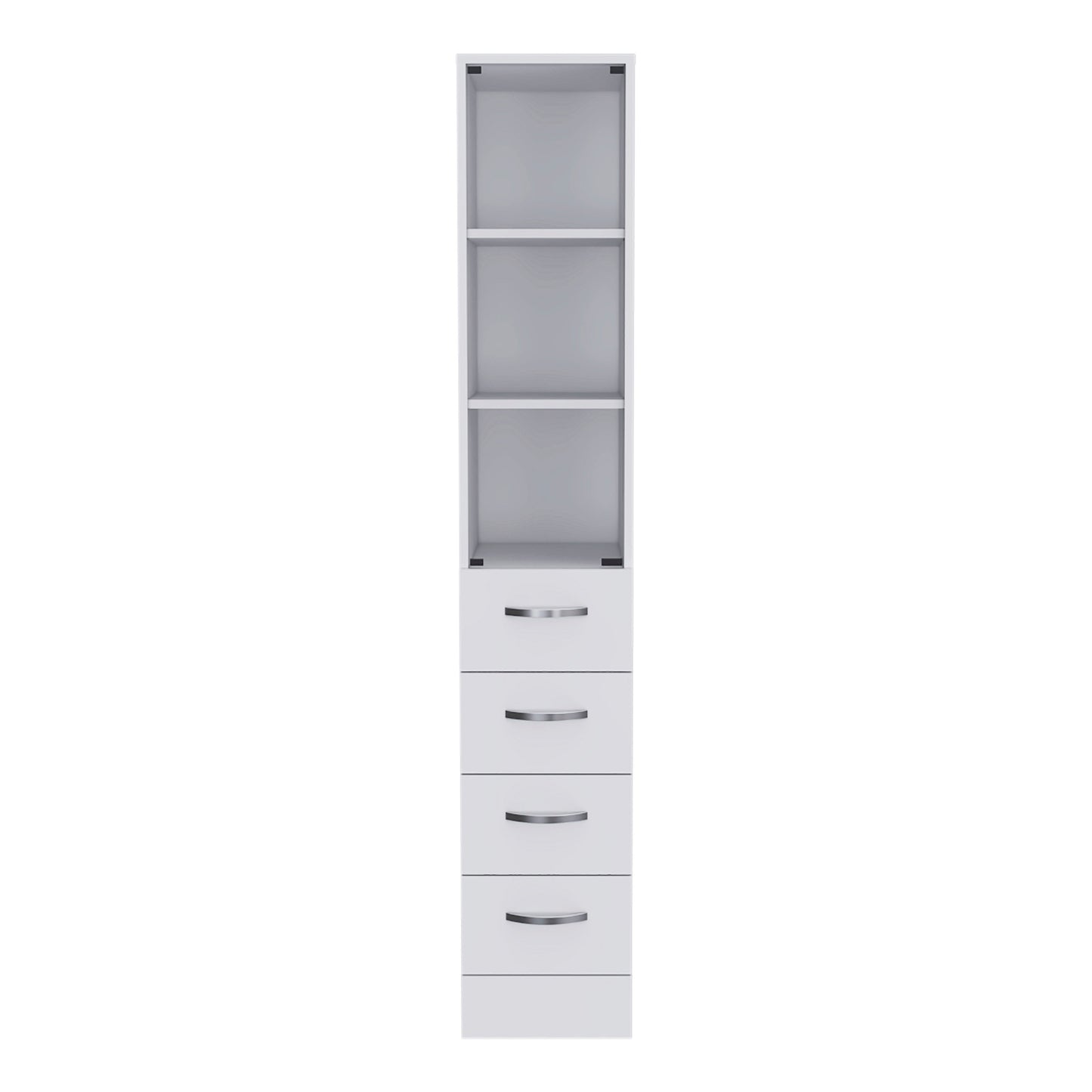 Haniger 3-Drawer 3-Shelf Linen Cabinet - White