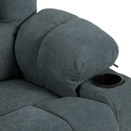 Perkins Power Recliner with Heat and Massage - Gray