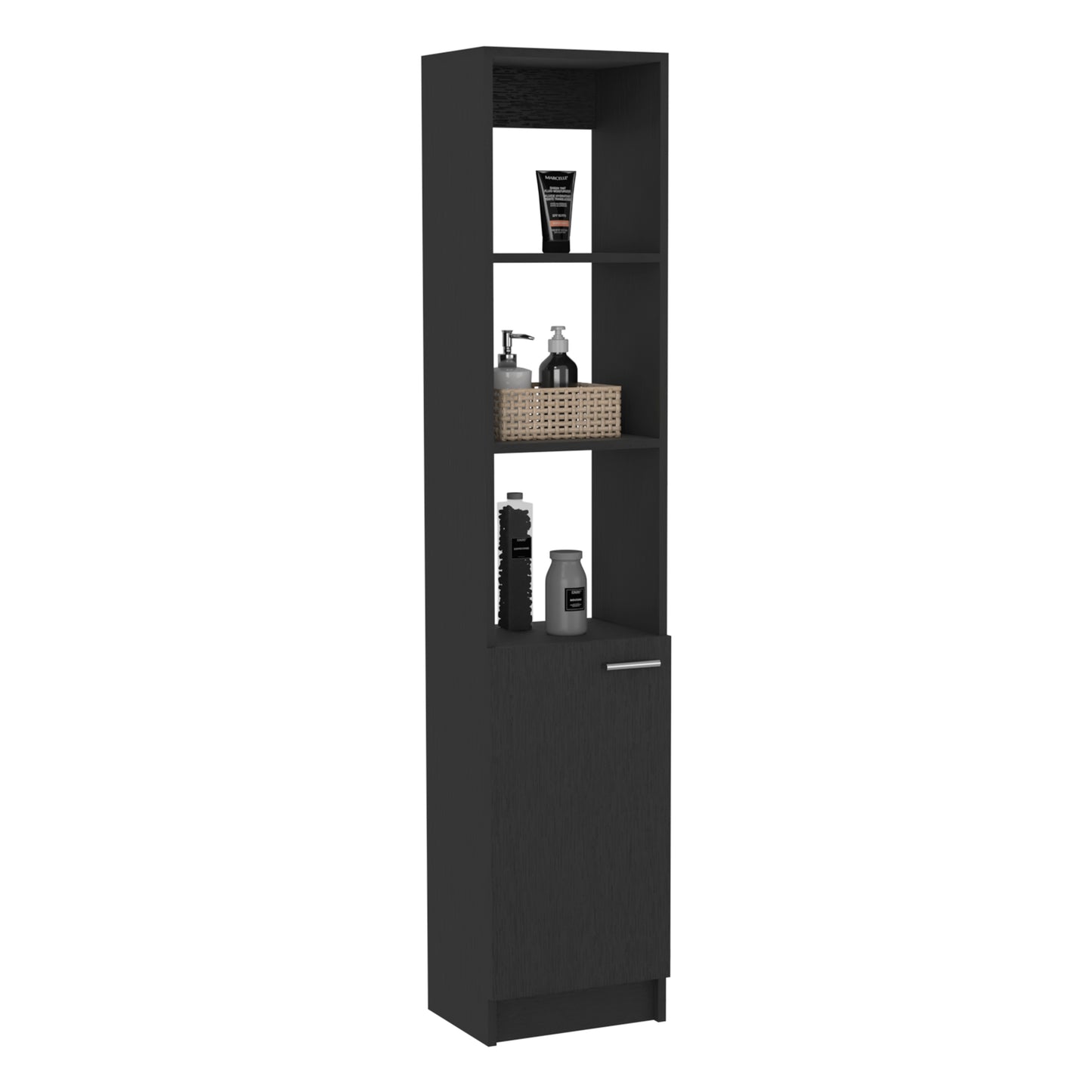 Bello Single Door Cabinet - Black