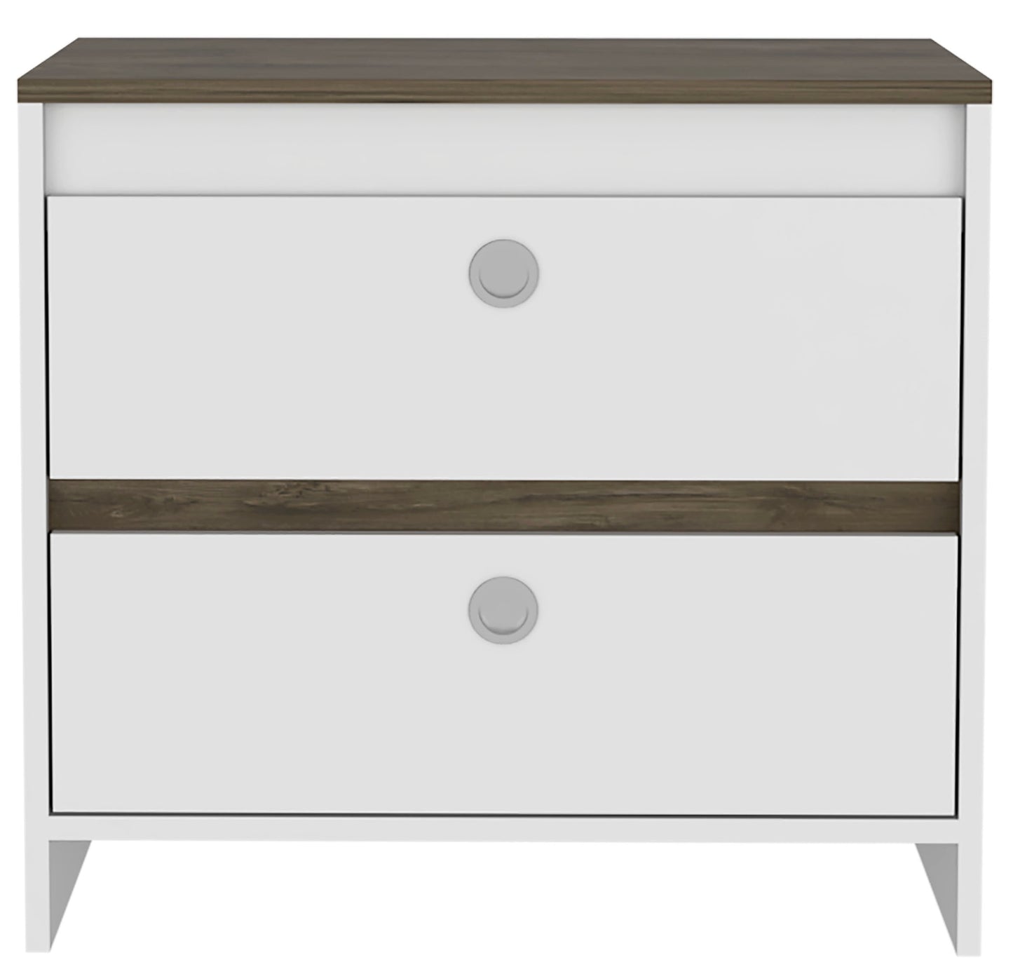 Otom Nightstand - Oak/White