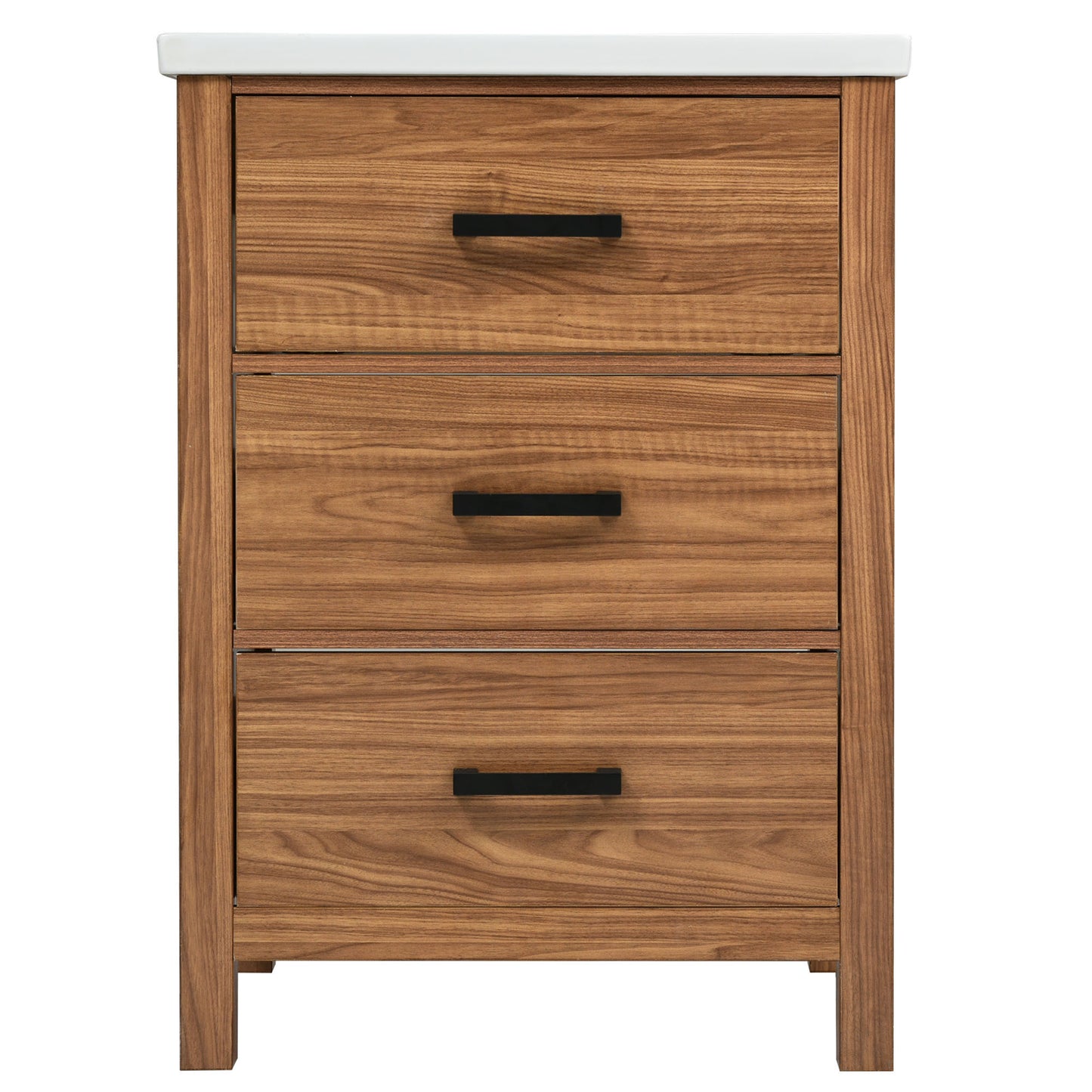 Freestanding Bathroom Vanity Cabinet with Ceramic Basin Sink