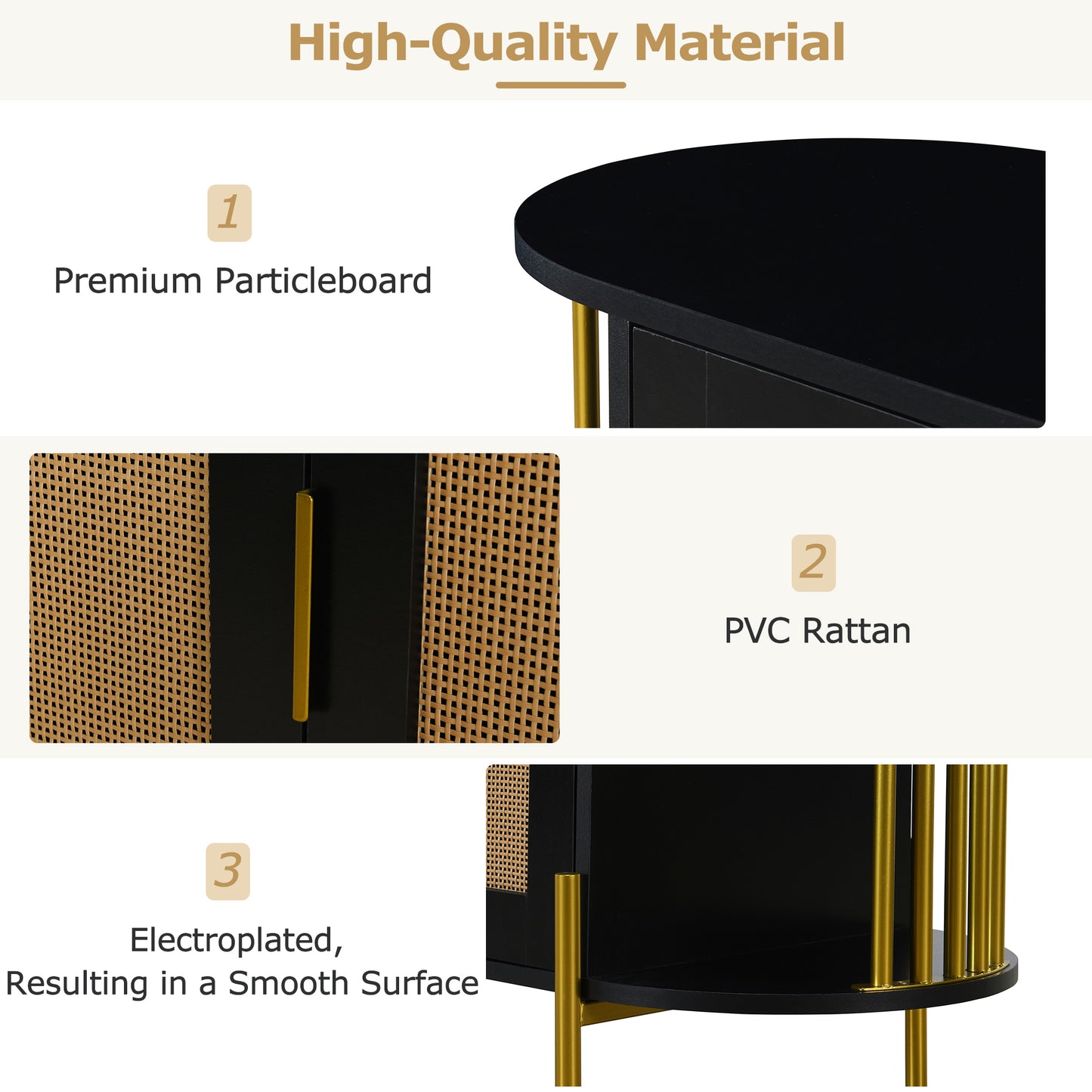 Amari 2- Rattan Door - Black