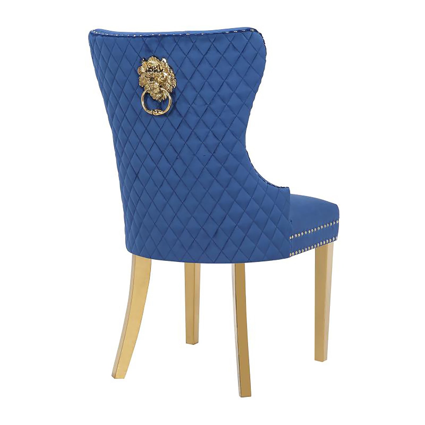 Newton Dining Velvet Chair (Set of 2) - Navy