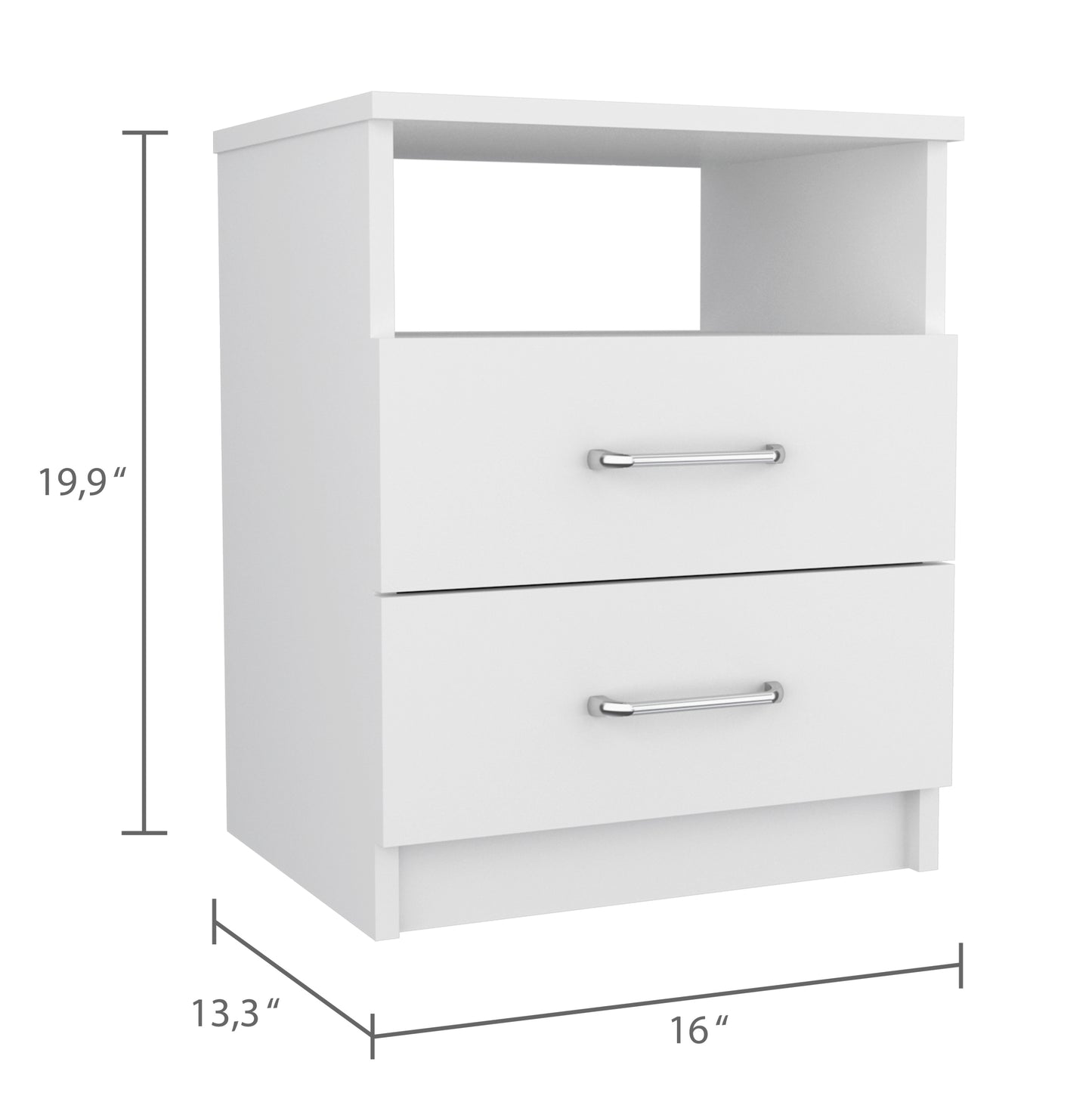 Brookeline 2-Drawer Nightstand - White