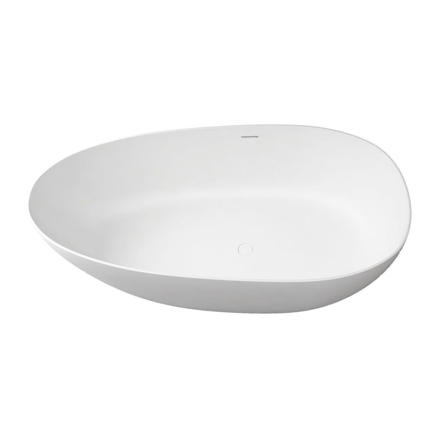 Avo 67" Solid Surface Freestanding Soaking Bathtub - Matte White