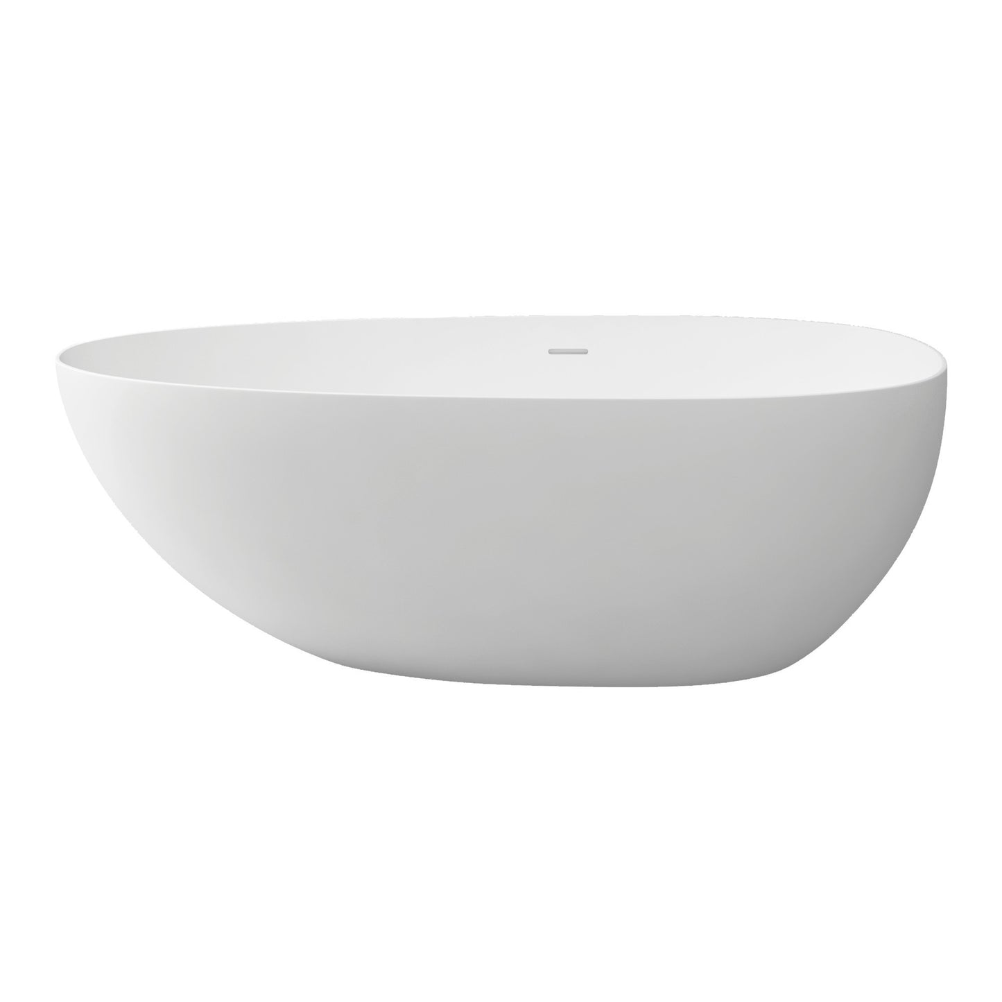 Avo 67" Solid Surface Freestanding Soaking Bathtub - Matte White