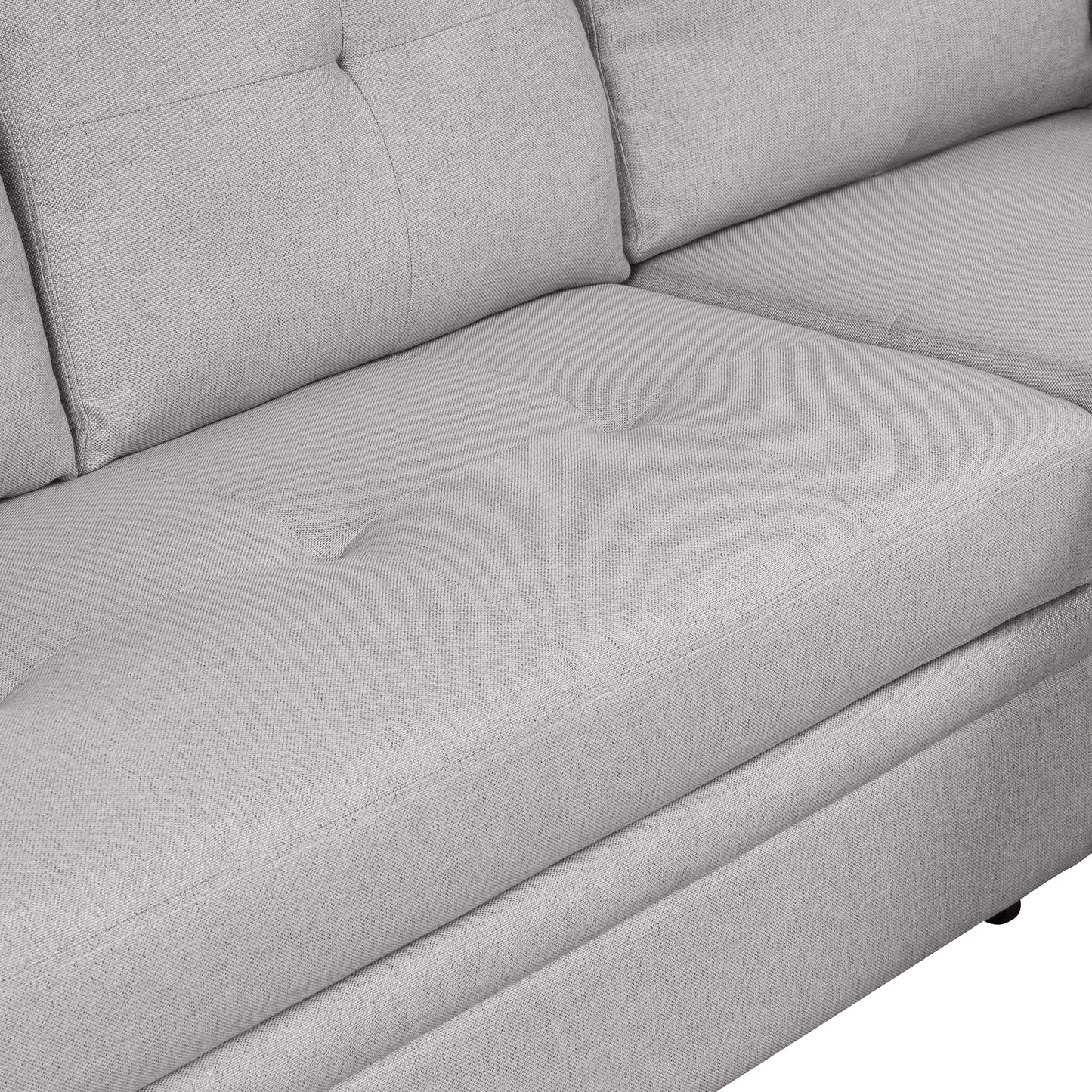 Oris Padded Pull Out Sofa Bed - Gray