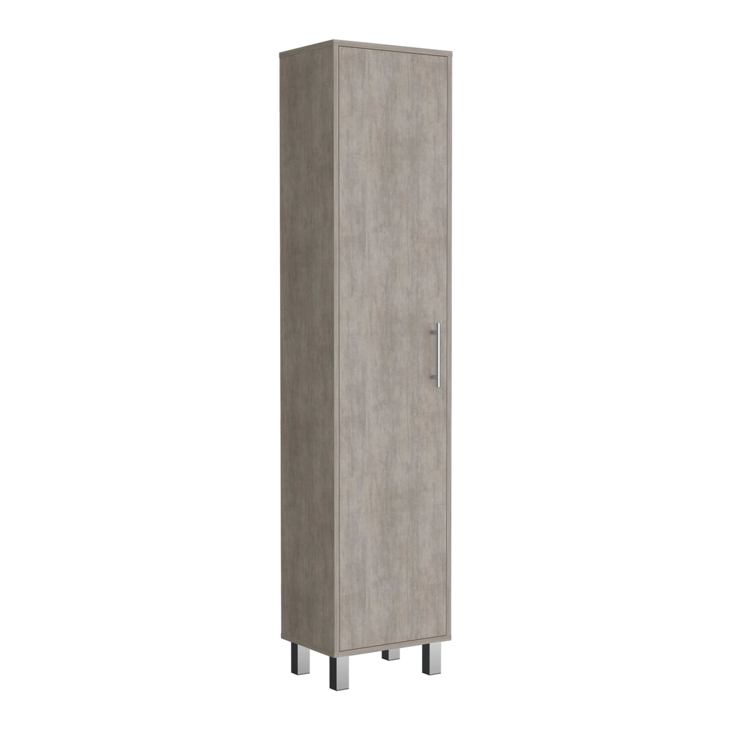 Berna Storage Cabinet With 5-Tier Shelf - Gray