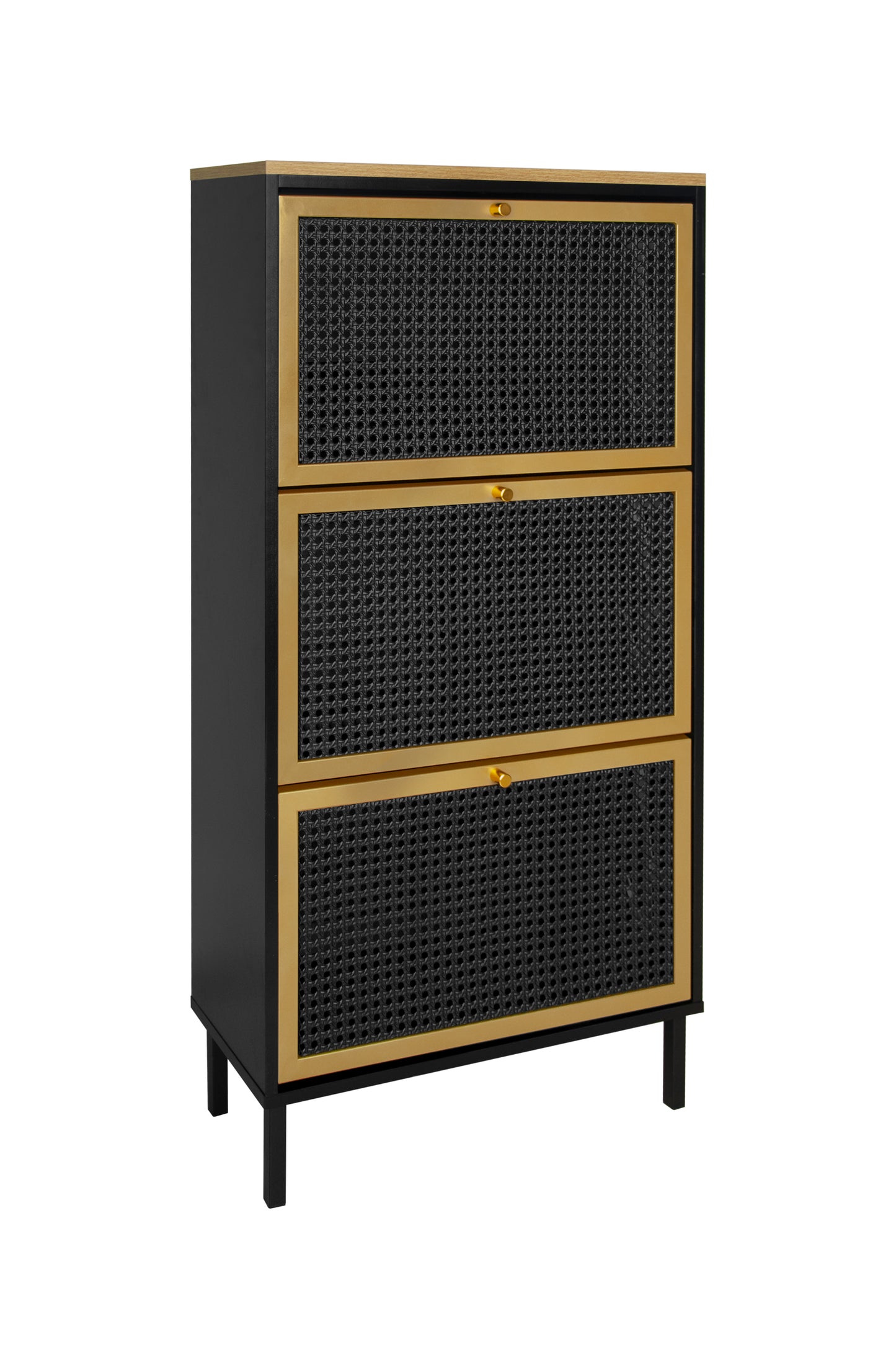 Razo Metal Door Shoe Rack - Black