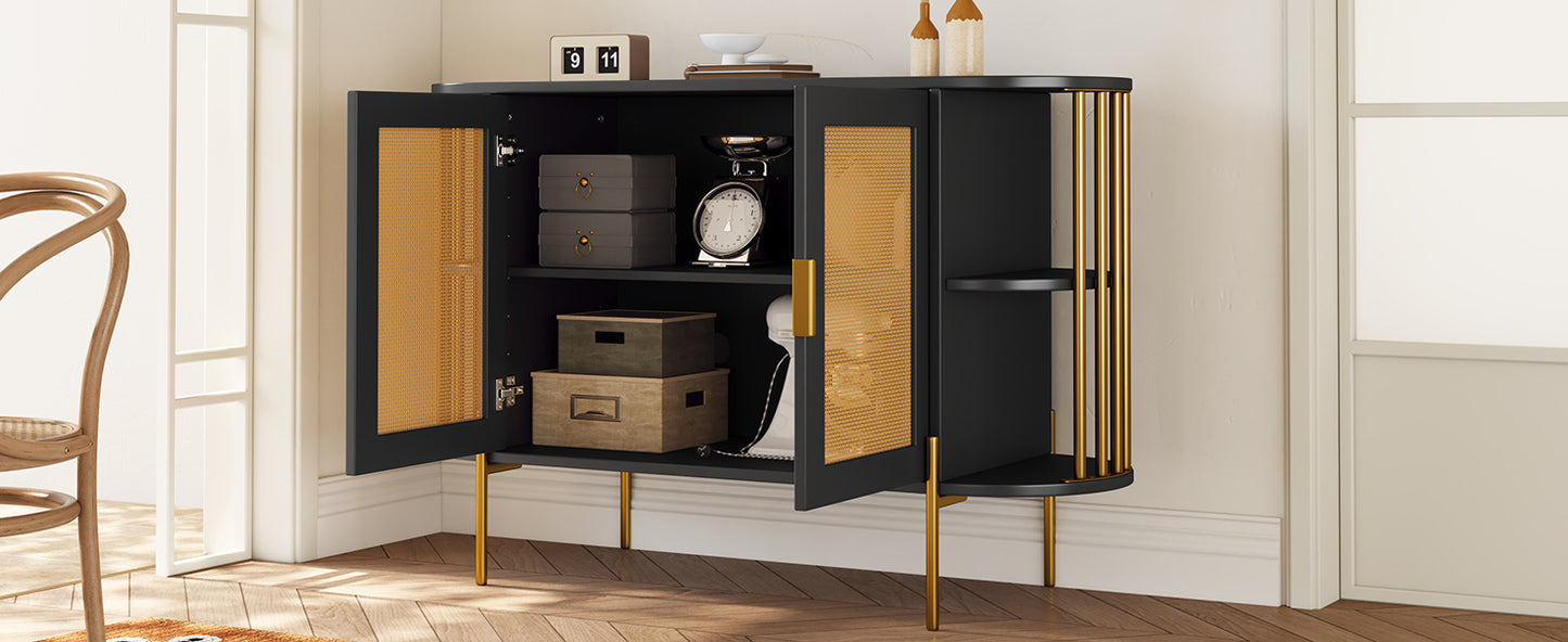 Amari 2- Rattan Door - Black