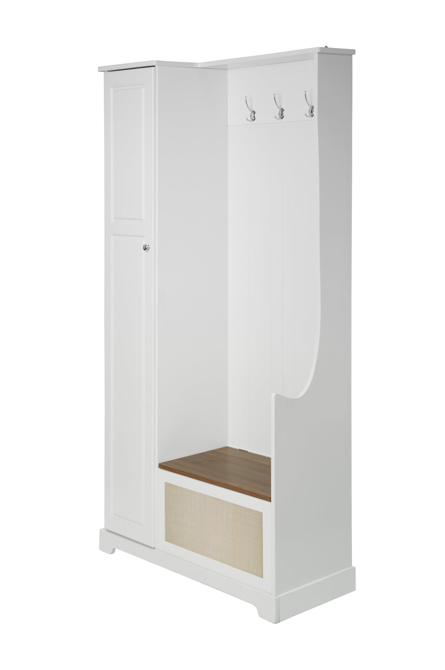 Tero 1 Door Closet - White