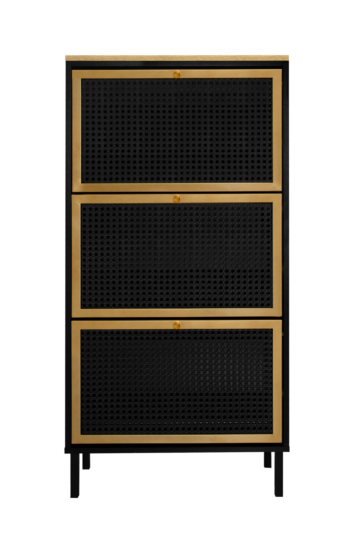 Razo Metal Door Shoe Rack - Black