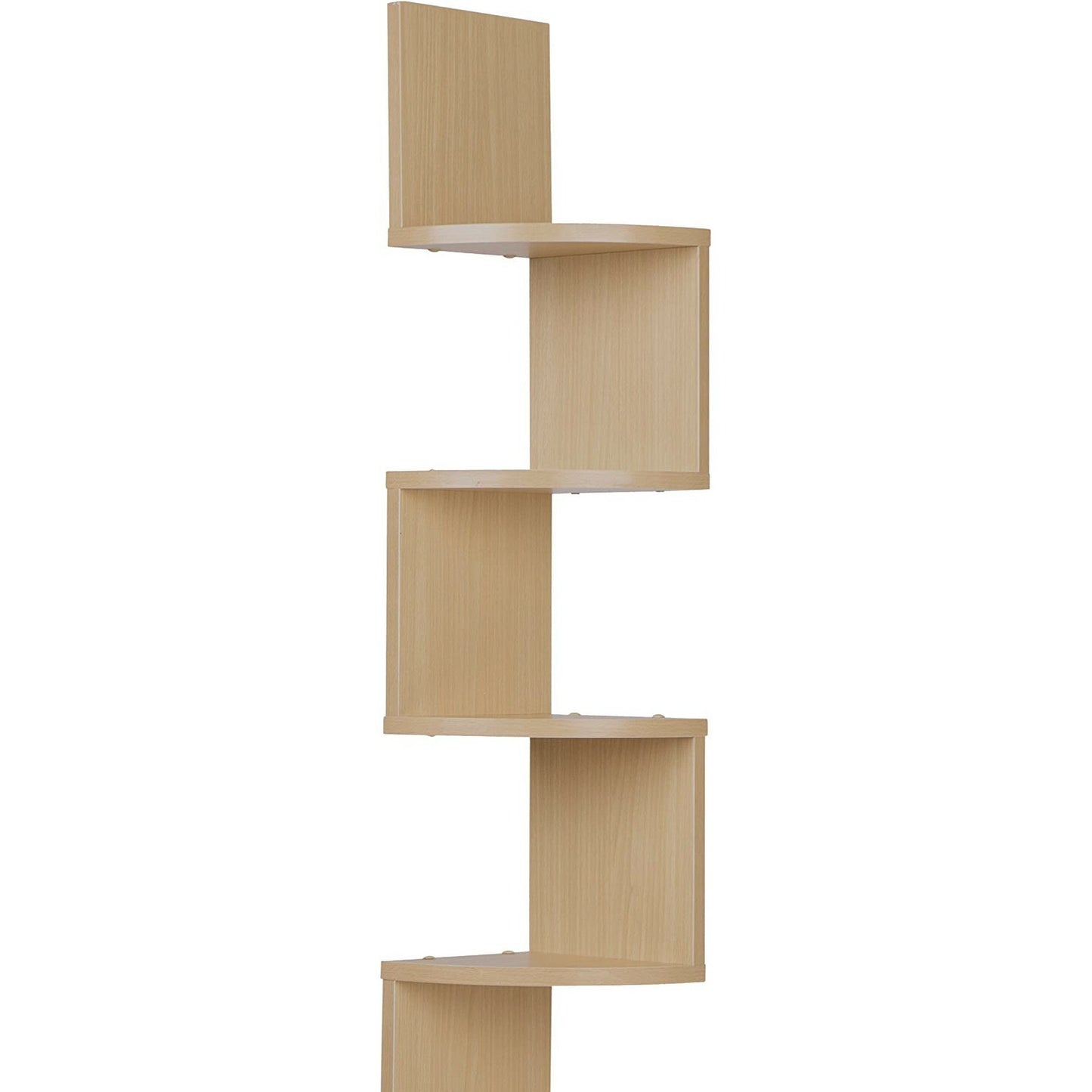 Beech Corner Wall Mount Shelf - Brown