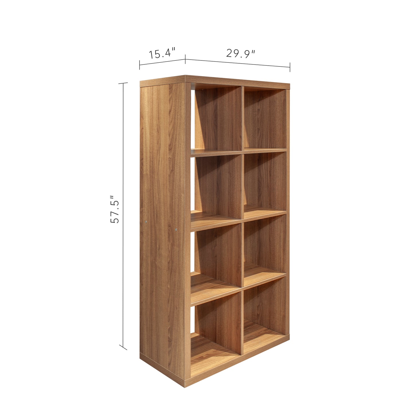 Smart Cube Book Shleves Organizer - Walnut