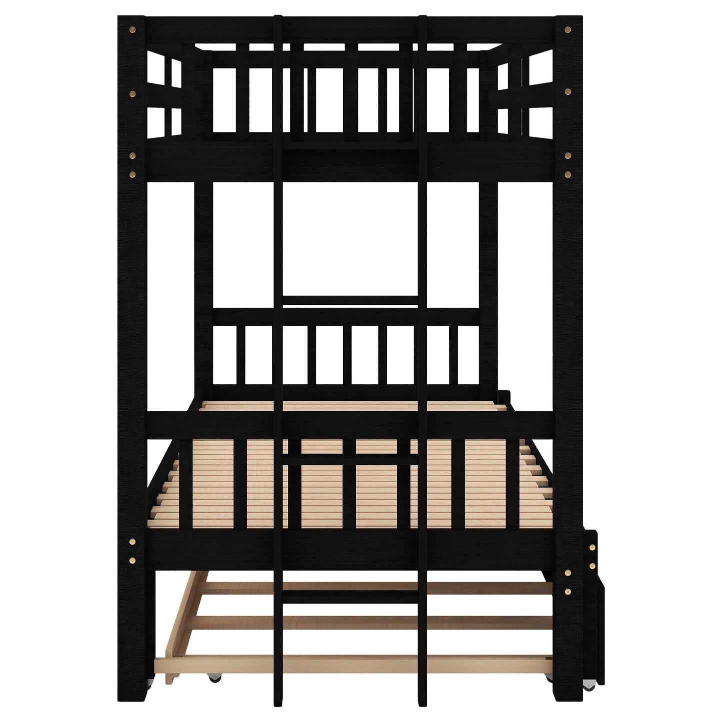 Espresso Dream Twin Trundle Bunk Bed