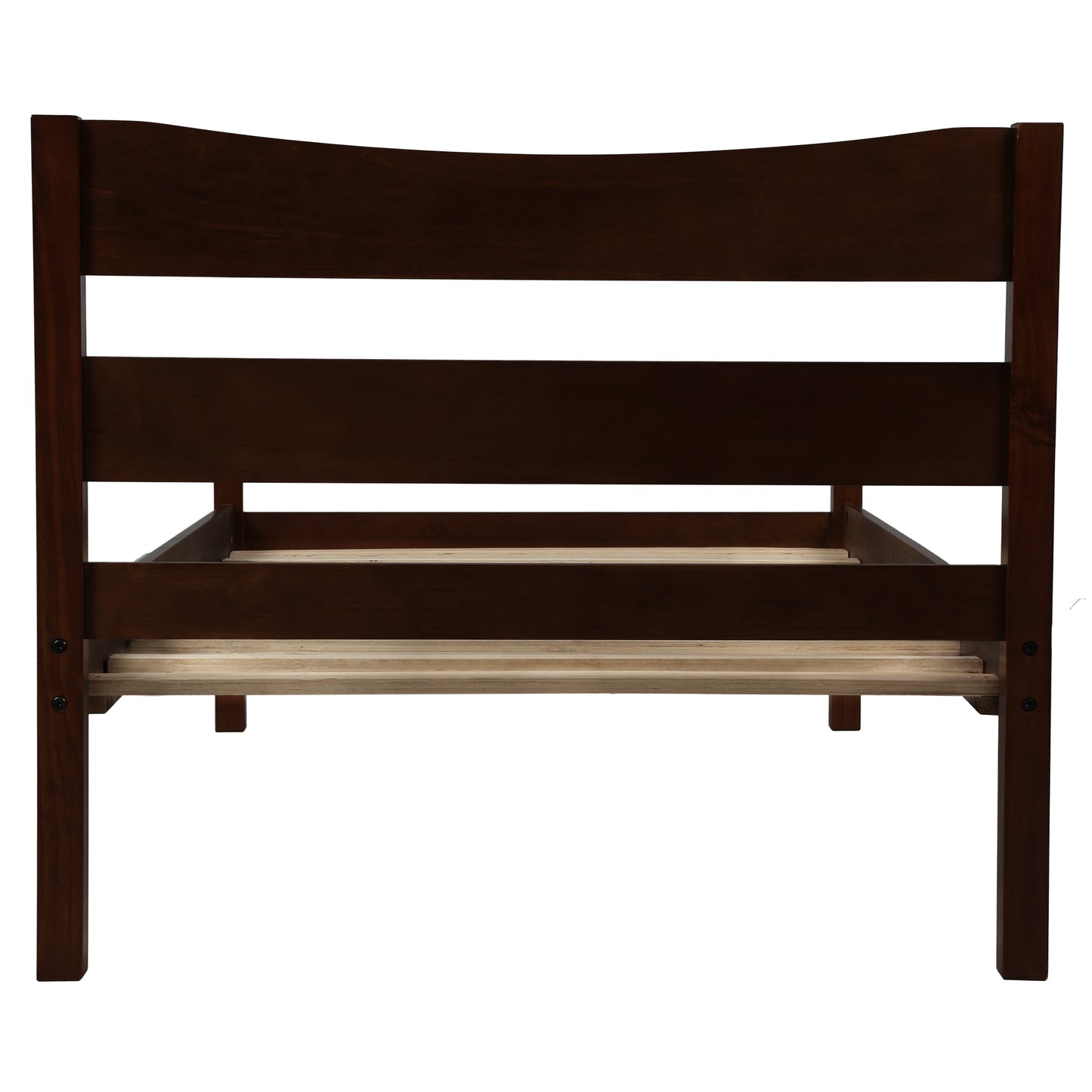 Harmony Haven Twin Wood Platform Bed - Espresso Elegance