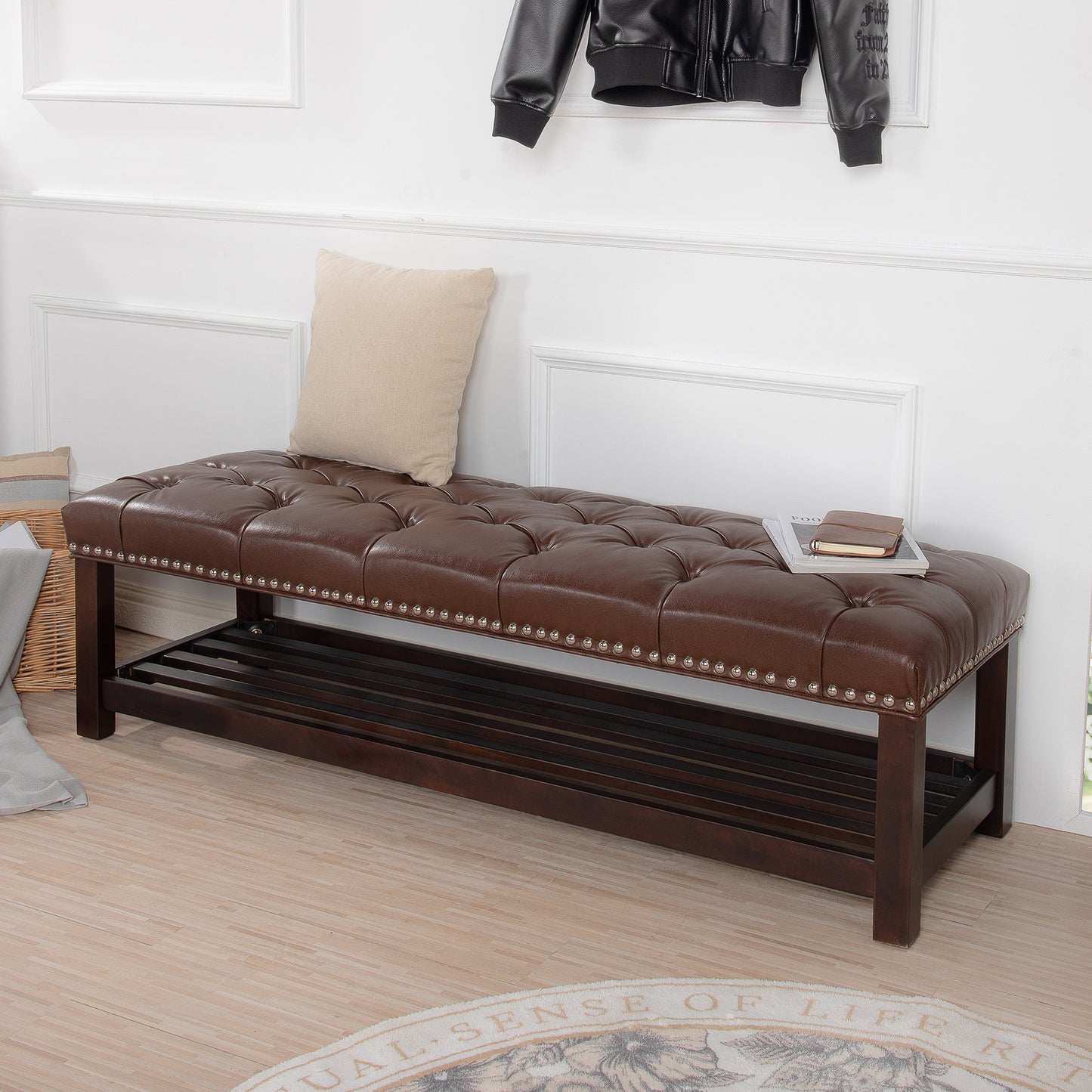 Woodland Retreat Bench - Dark Brown