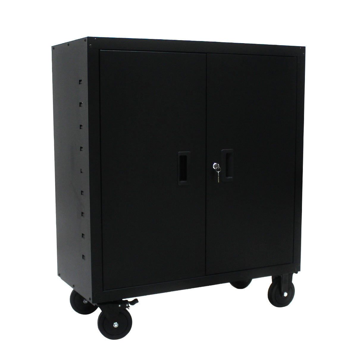 Secure Solution Storage Cabinet With 4 Wheels
