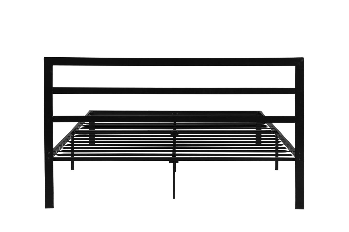 Zaker Queen Size Platform Metal Bed Frame - Black