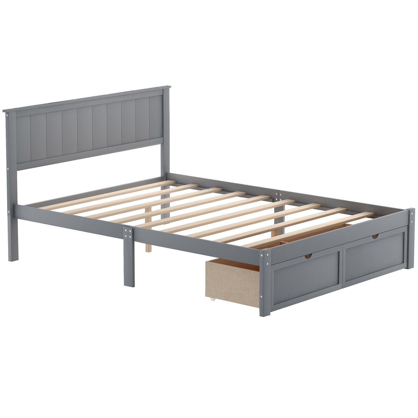 Gray Haven Platform Bed