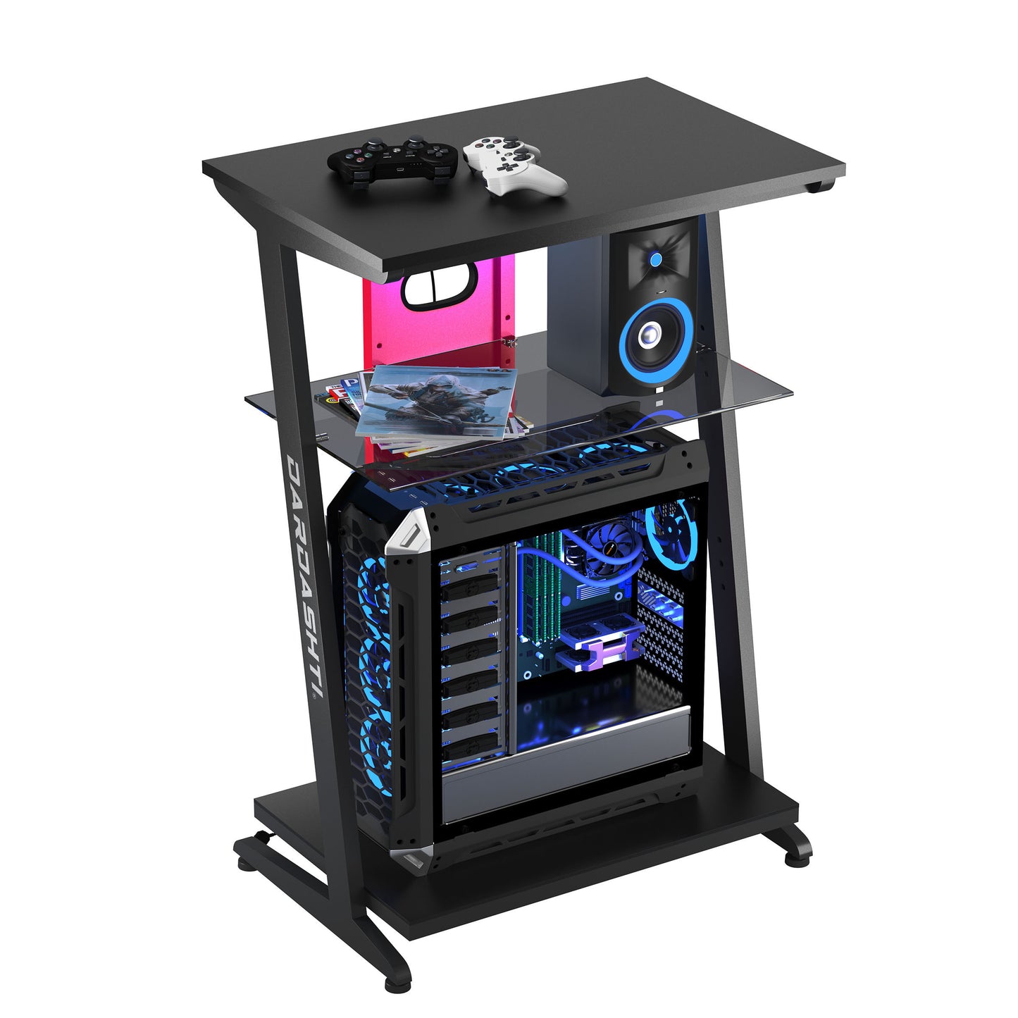 Azure Gaming Shelve - Red