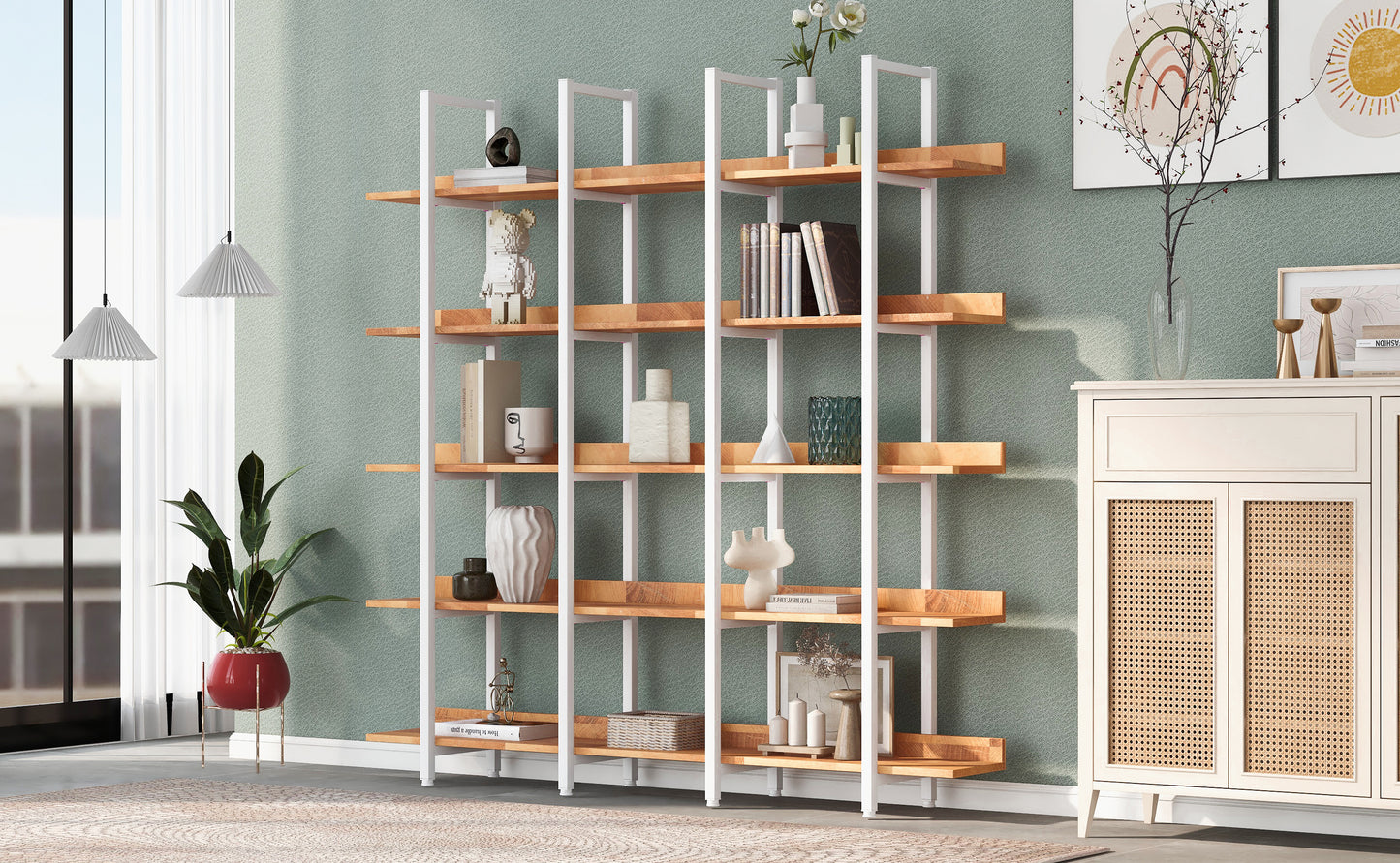 Vintage Industrial Style Shelf - Brown