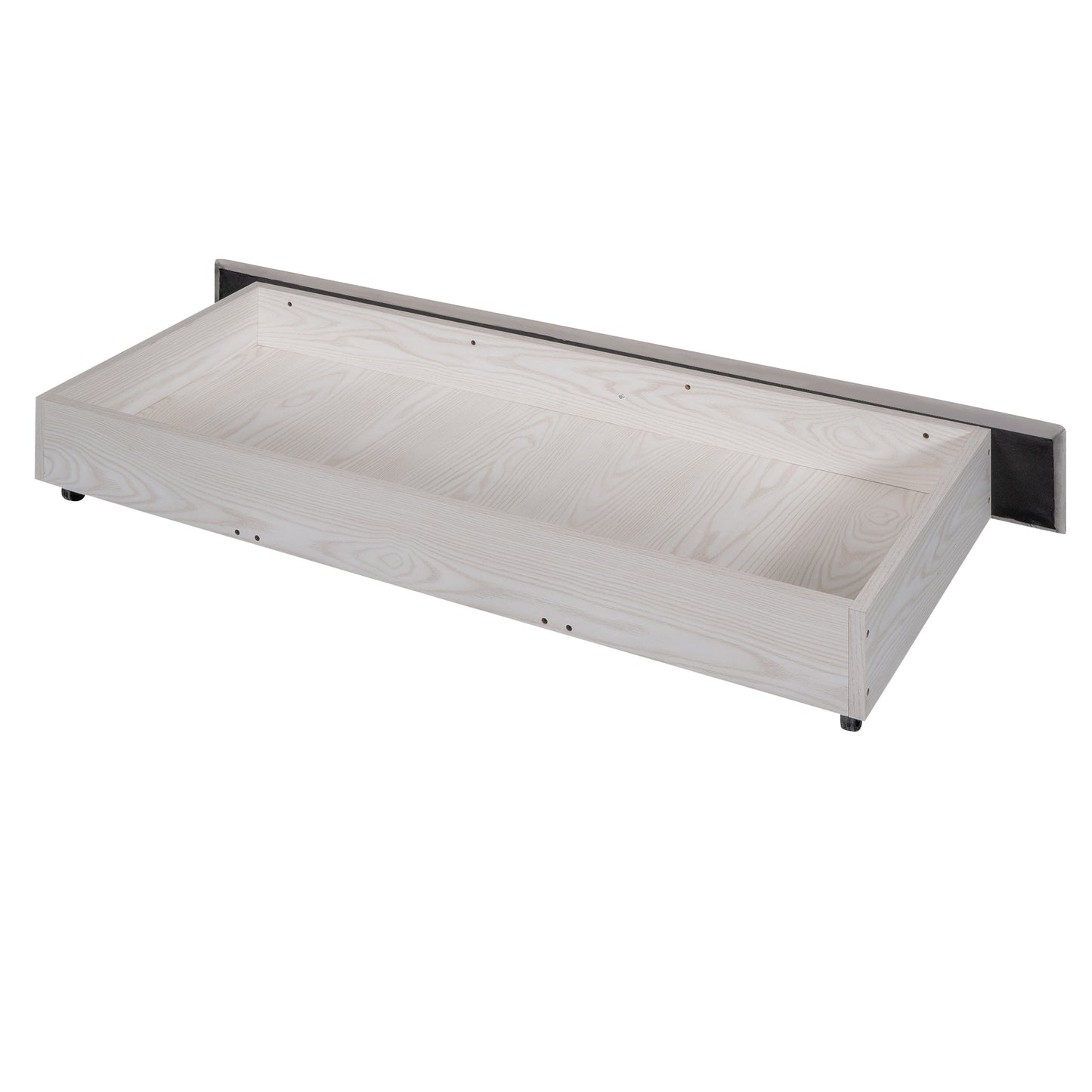 Shona Queen Size Velvet Platform Bed Frame - Gray