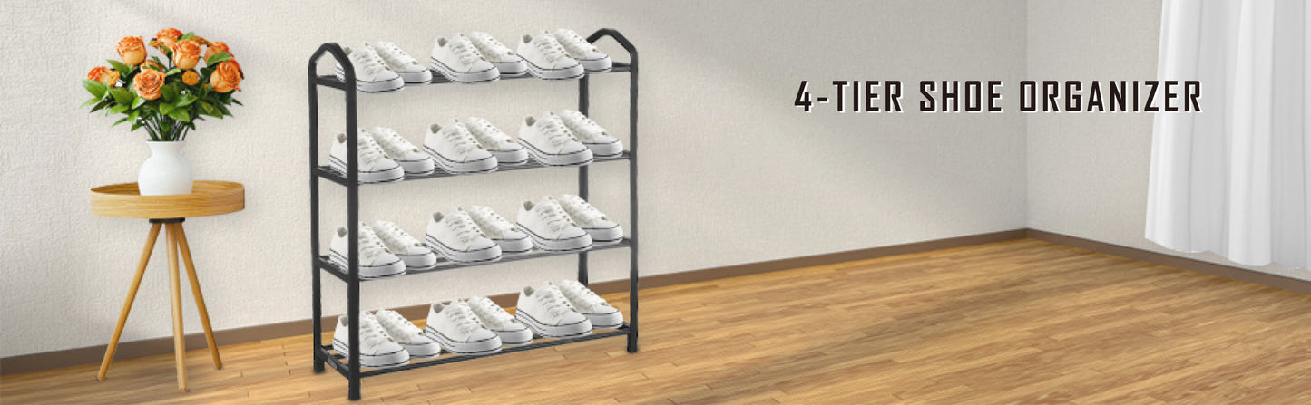 Stack Pro 4-Tier Stackable Shoe Rack