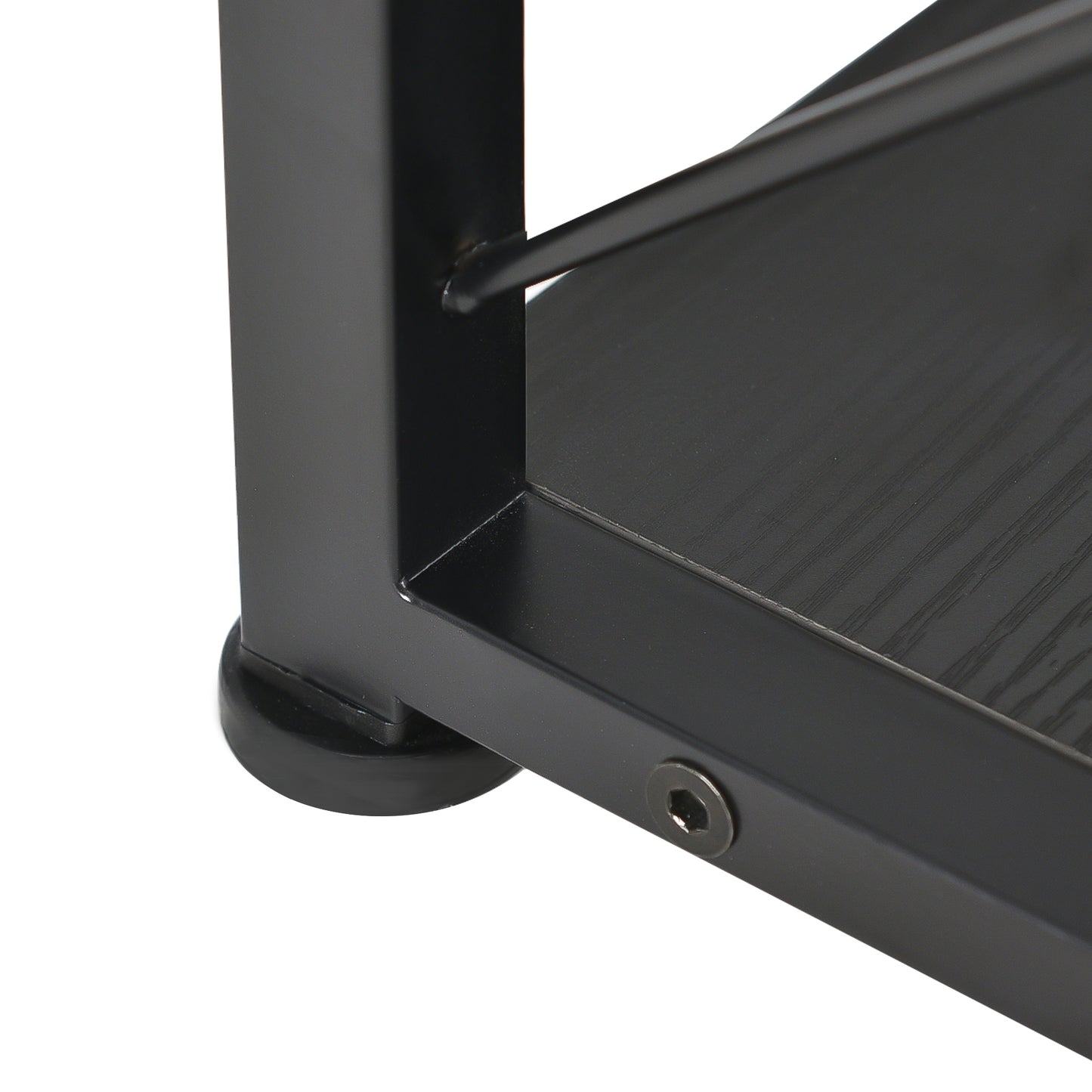 L-Shaped Corner Bookcase - Black