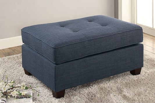 Cocktail Ottoman Dorris Fabric Tufted Seats Ottomans - Blue