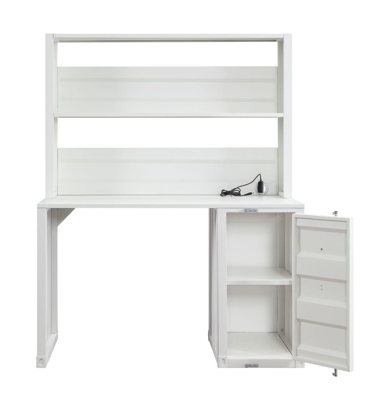Cargo Desk & Hutch - White