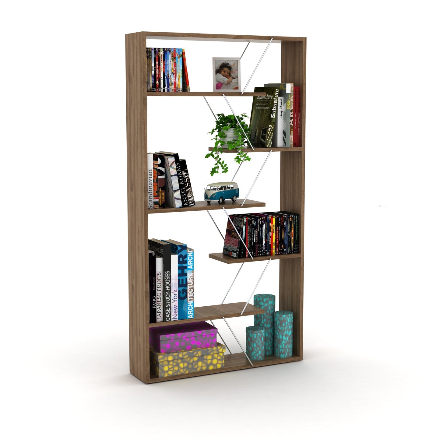 Urban Edge Bookcase - Walnut