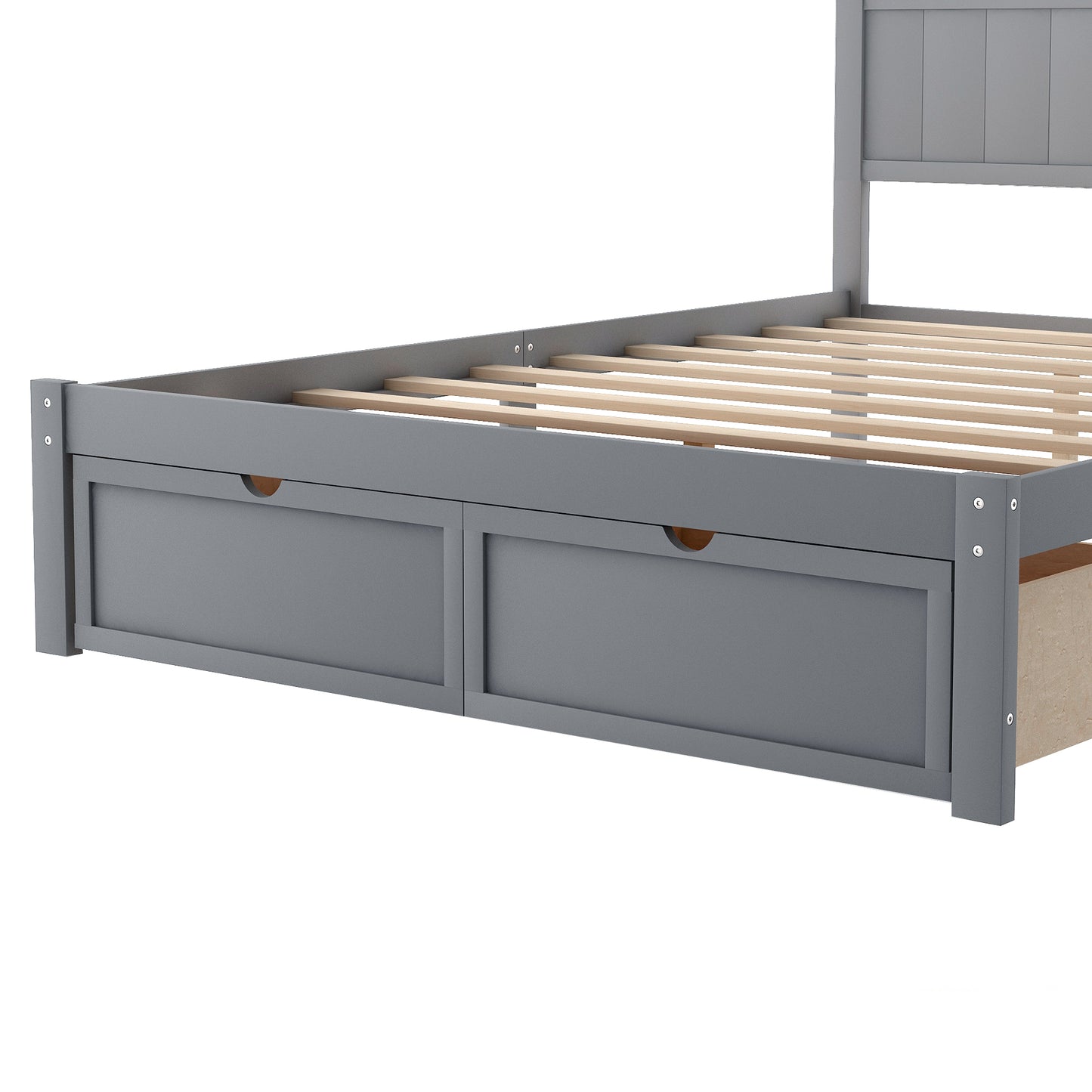 Gray Haven Platform Bed