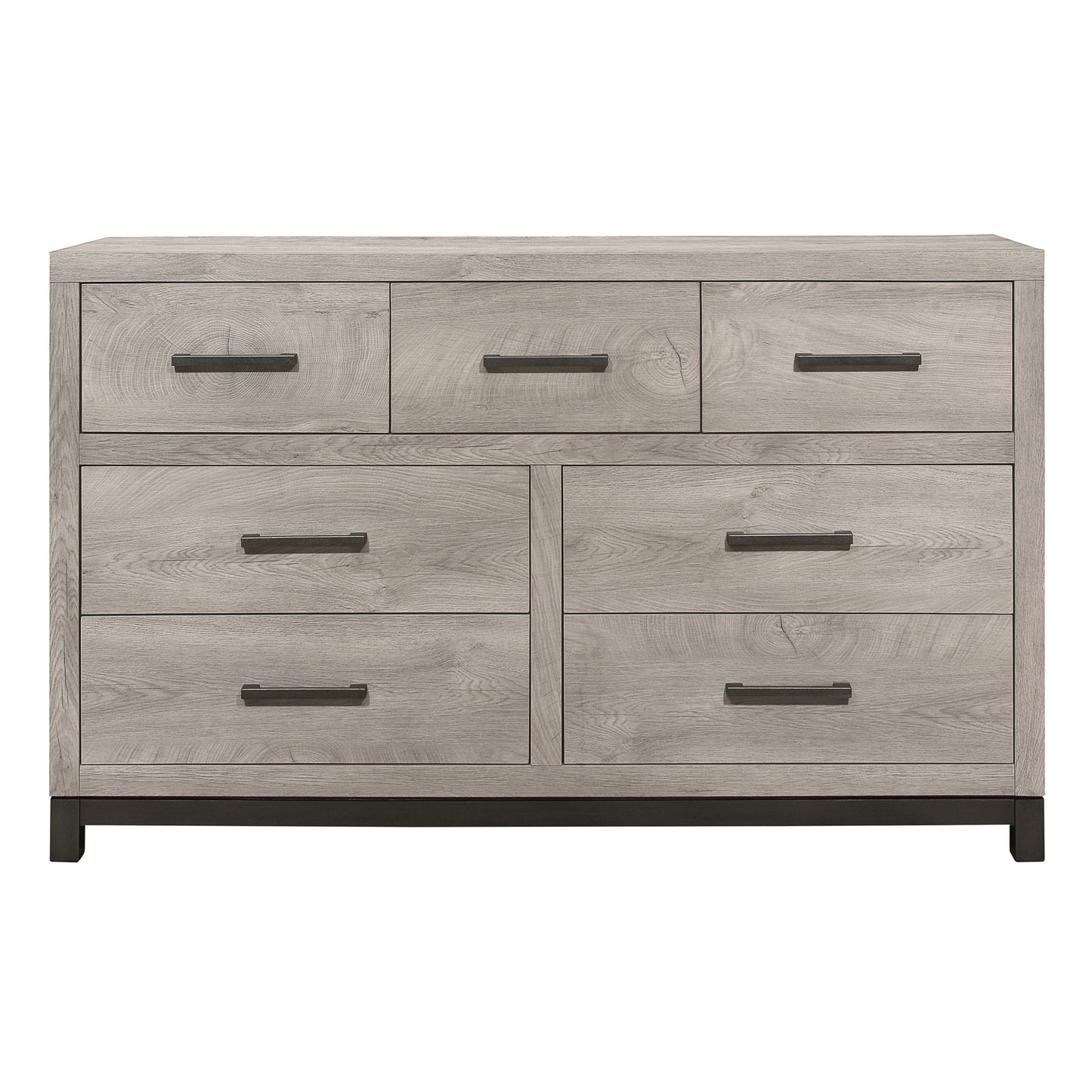 Elegant Gray Haven 7-Drawer Dresser