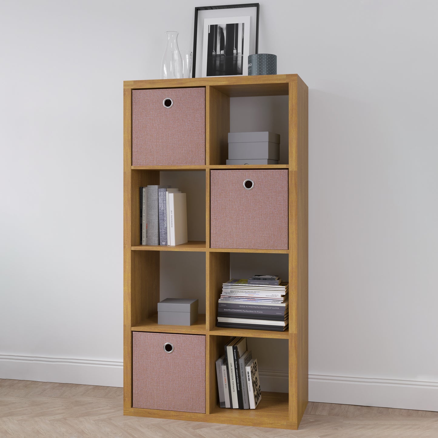 Smart Cube Book Shleves Organizer - Walnut
